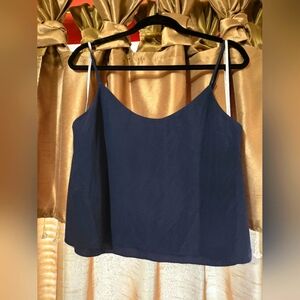 Athleta Navy layered Cami size m